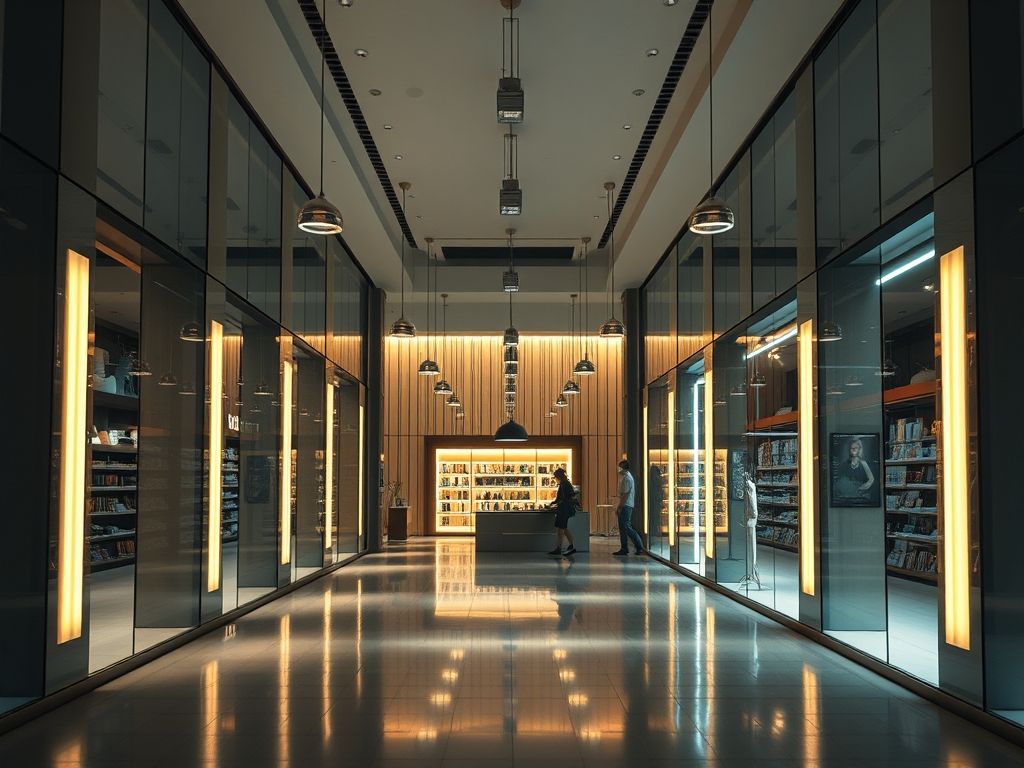 Iluminação arquitetural em prédios comerciais