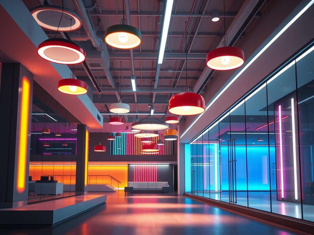 Iluminação com cores variáveis: tendências 2025
