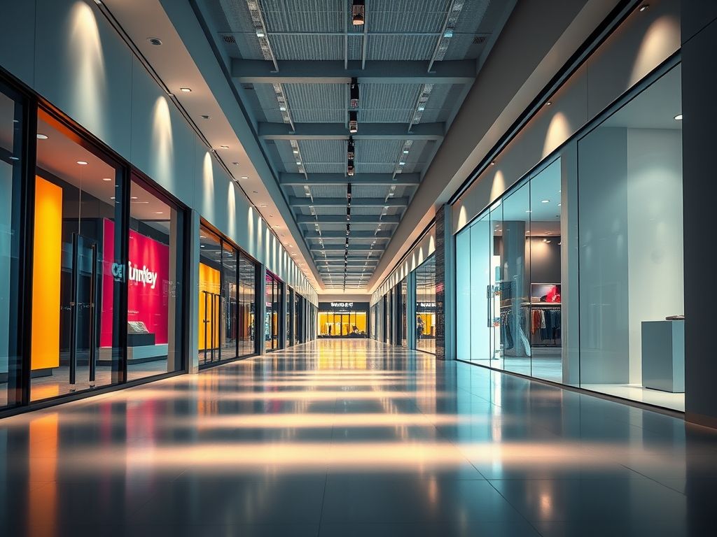 Iluminação de corredores comerciais: guia prático