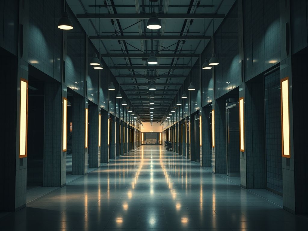 Iluminação de emergência em comércios