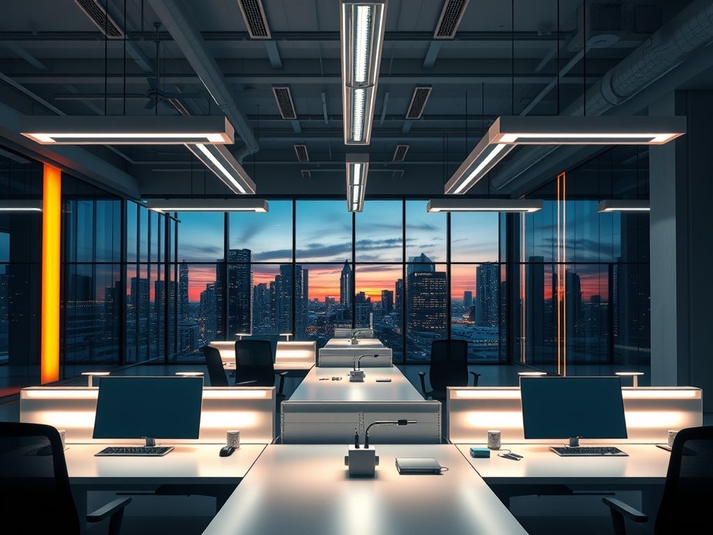 Iluminação de escritórios corporativos: técnicas modernas