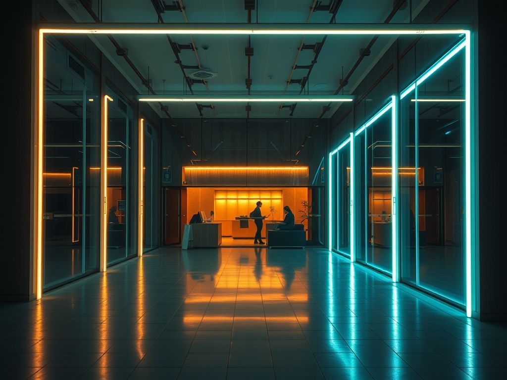 Iluminação de letreiros de neon