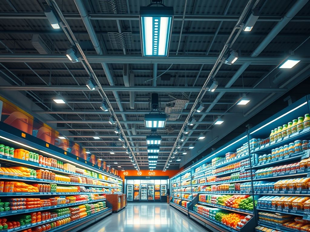 Iluminação de supermercados: guia completo