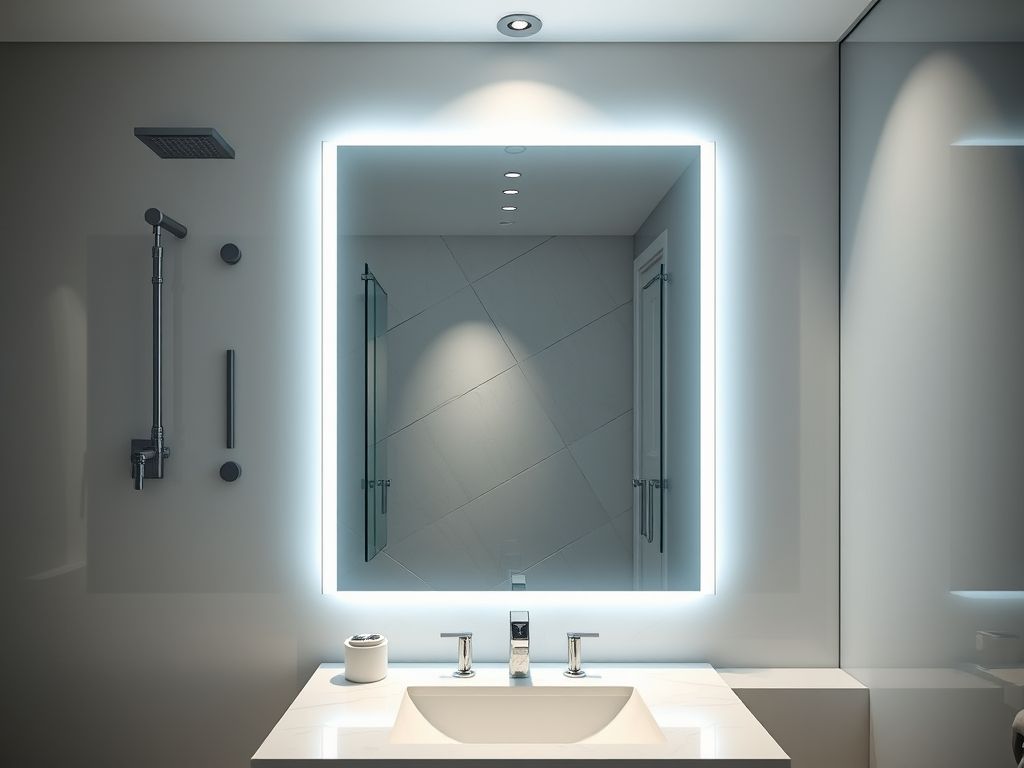 Iluminação ideal para espelho de banheiro