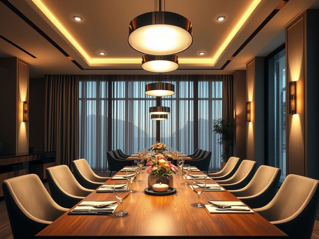 Iluminação ideal para sala de jantar