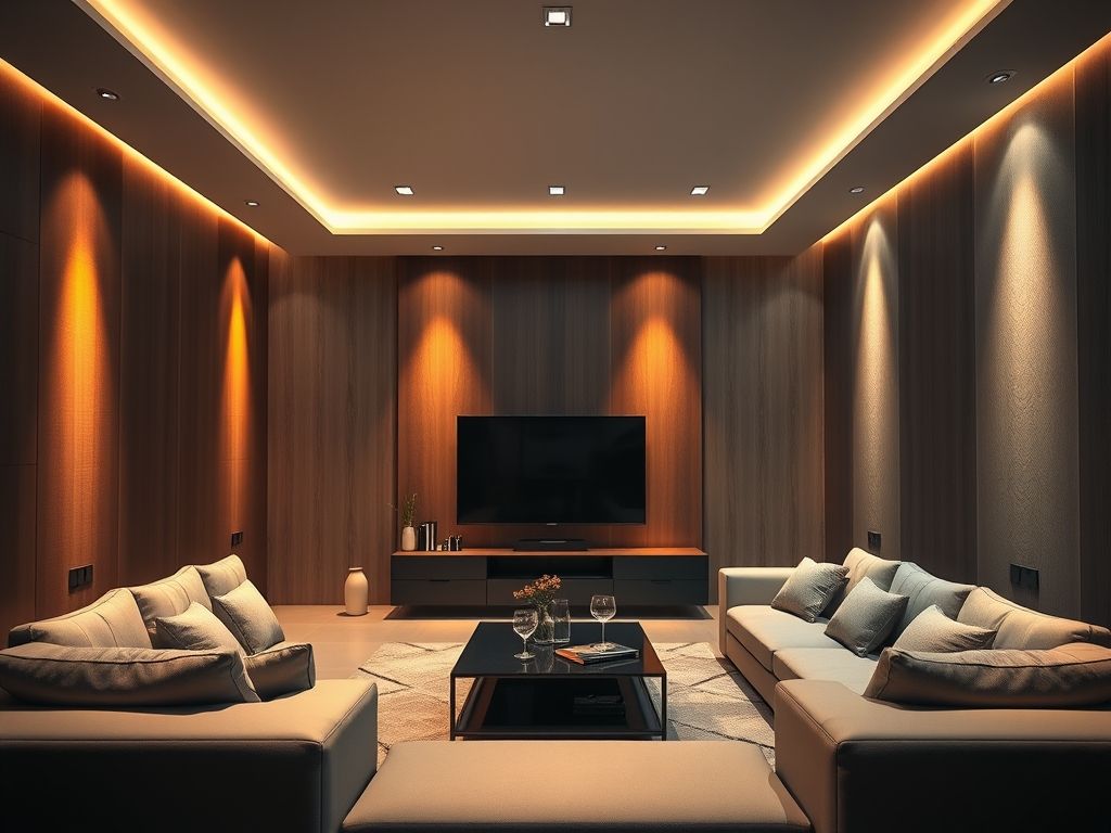 Iluminação indireta para salas de TV: guia de instalação