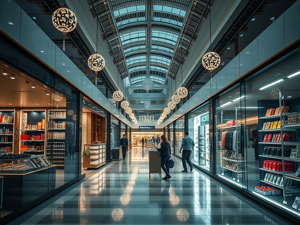Iluminação inteligente em shoppings