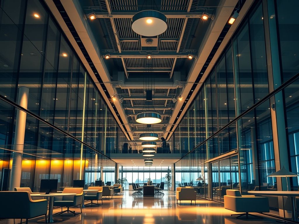 Iluminação para ambientes corporativos