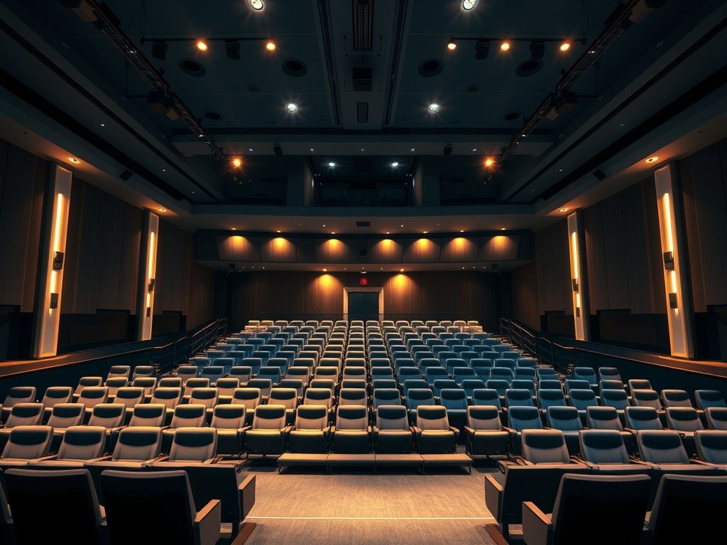 Iluminação para auditórios de empresas