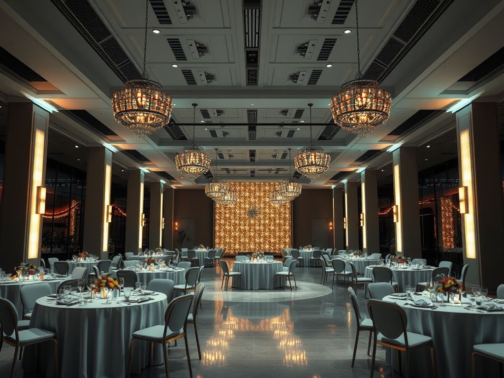 Iluminação para buffets e eventos