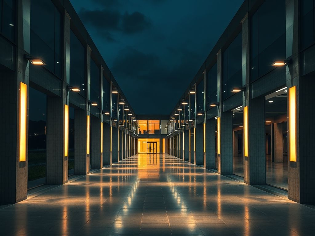 Iluminação para corredores de hotéis