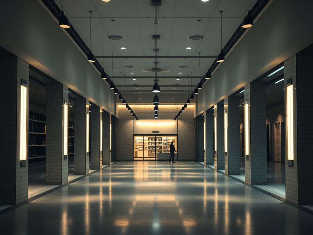 Iluminação para depósitos comerciais