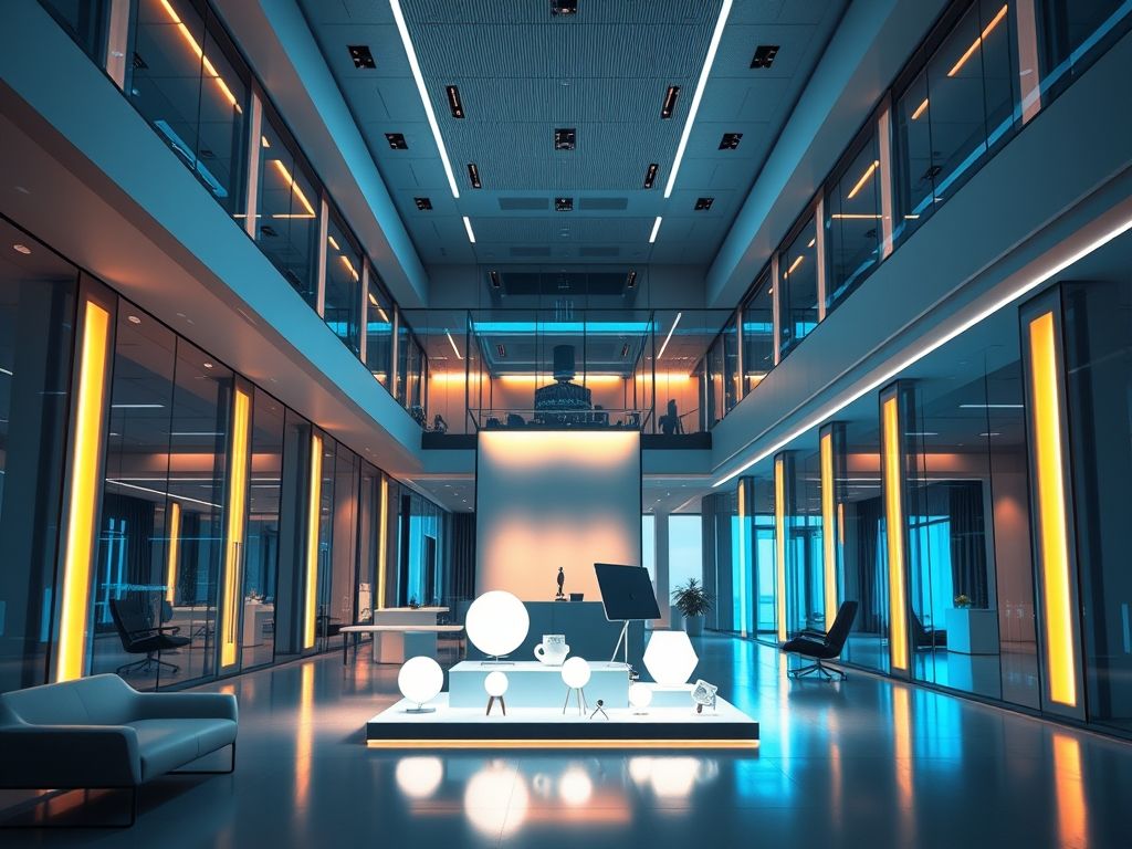 Iluminação para empresas de TI