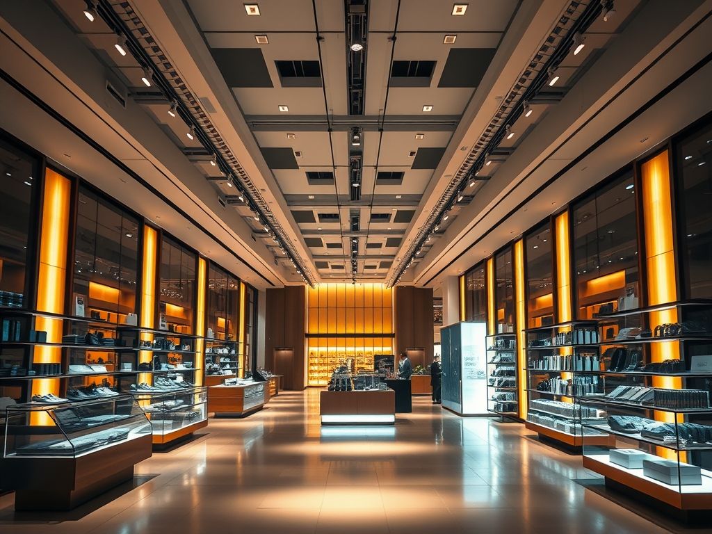 Iluminação para flagship stores