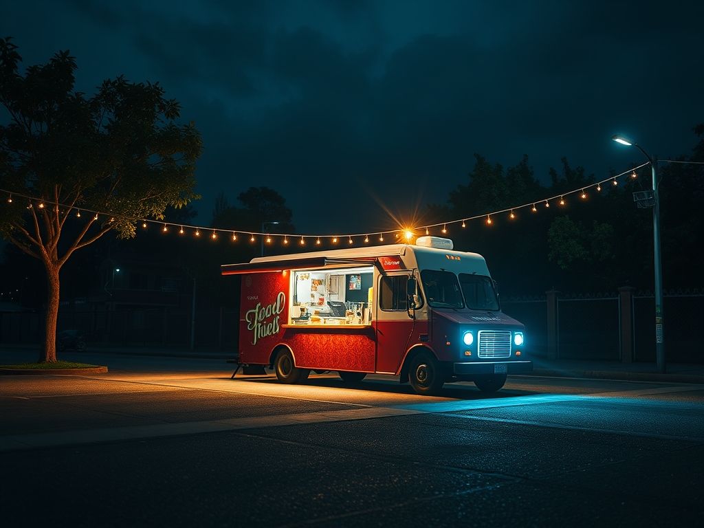 Iluminação para food trucks