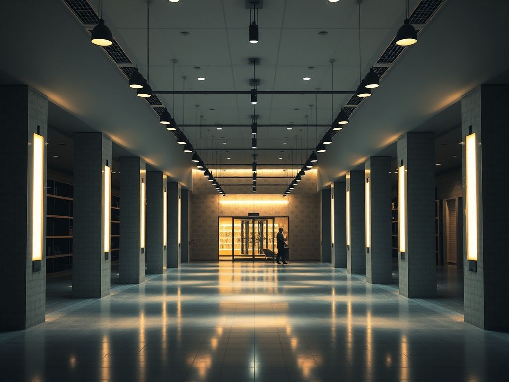 Iluminação para ginásios comerciais