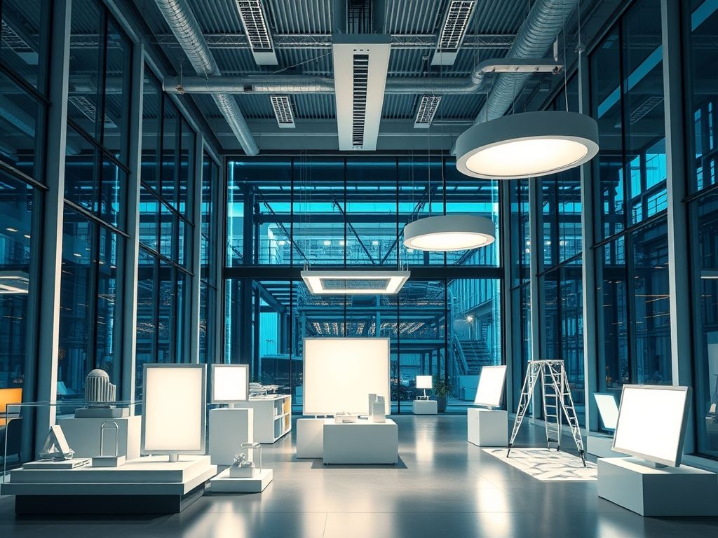 Iluminação para grandes empresas