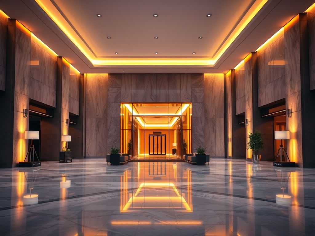 Iluminação para halls de entrada
