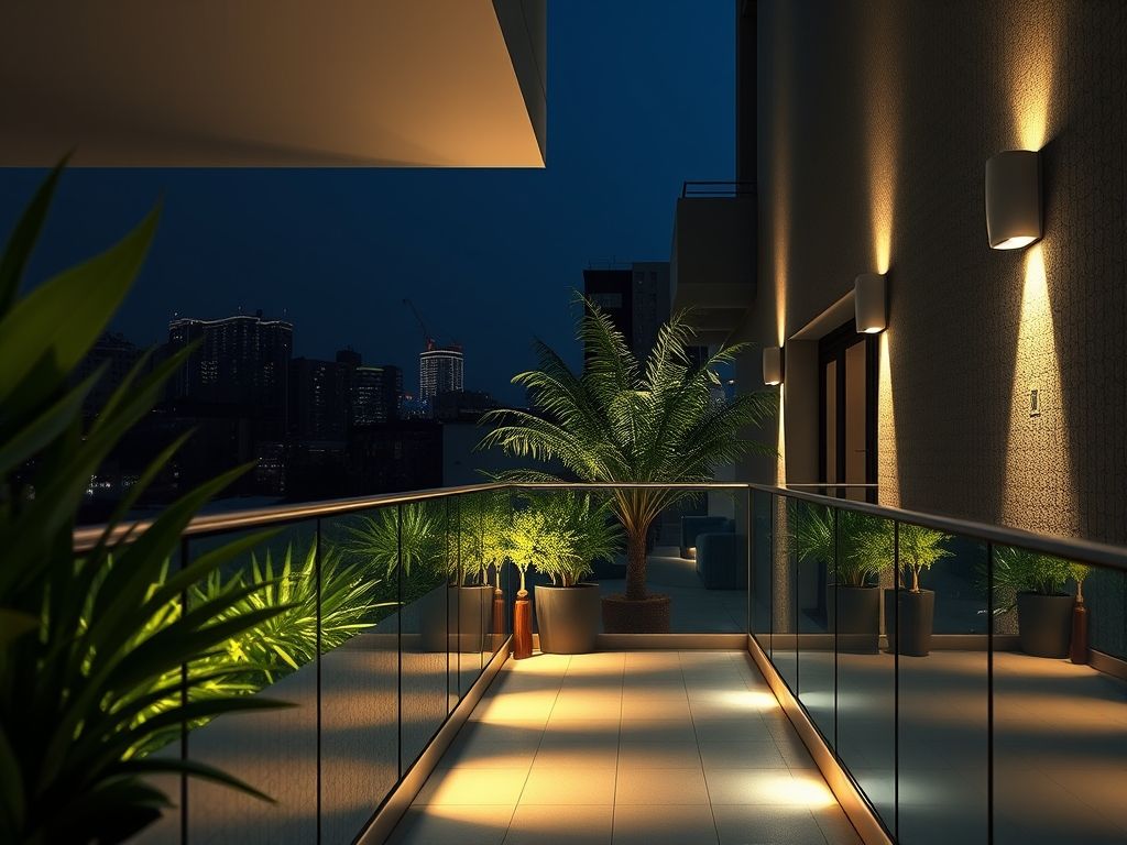Iluminação para sacadas