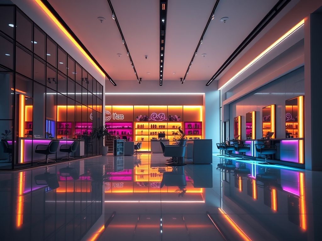 Iluminação para salões de estética