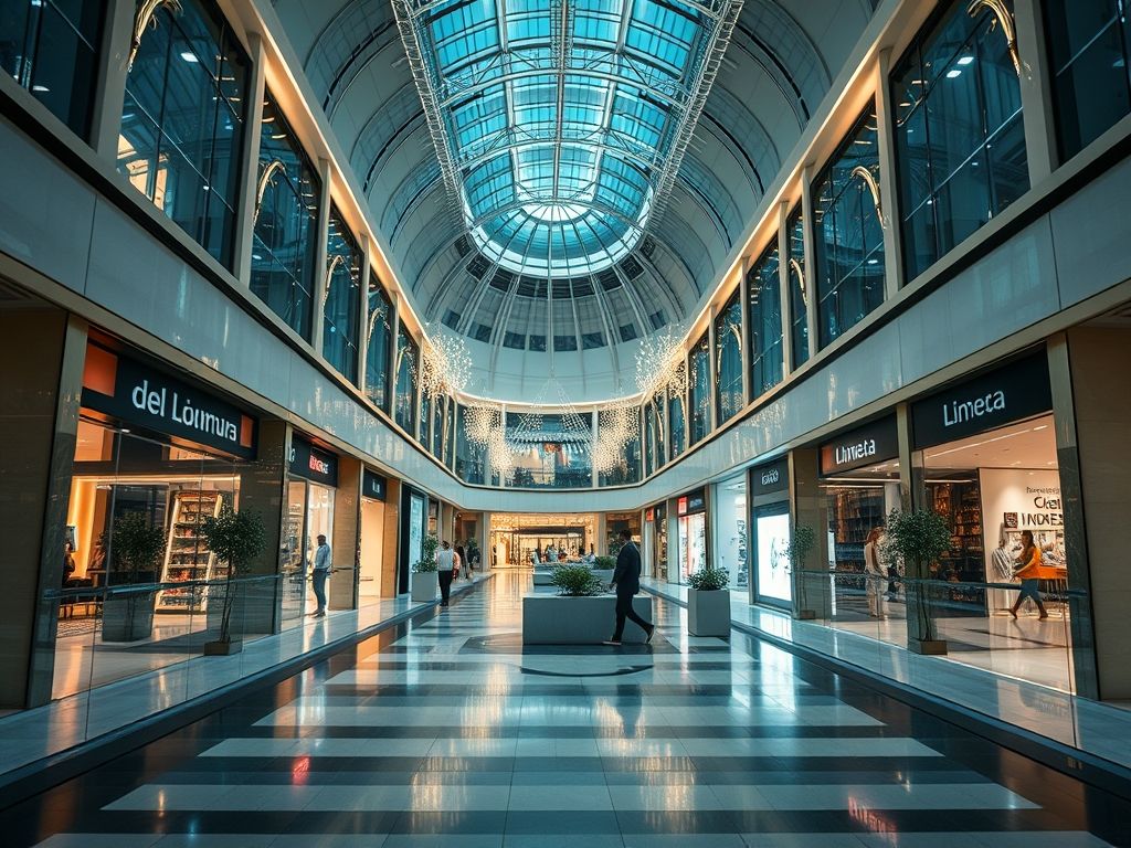Iluminação para shopping centers