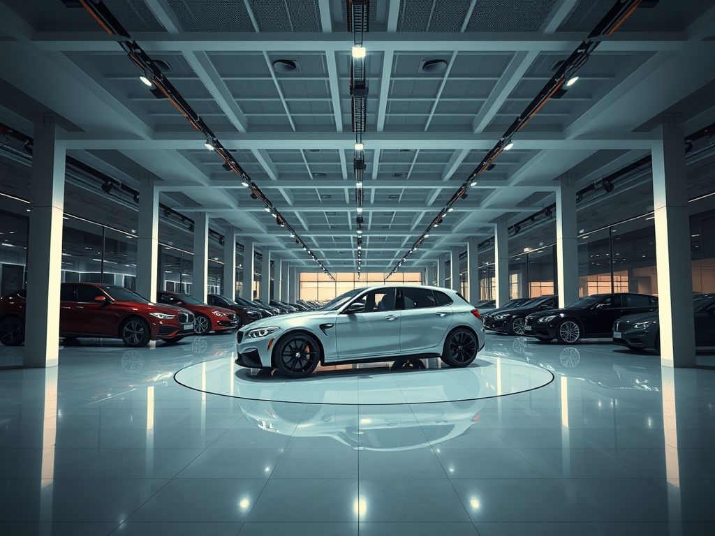 Iluminação para showrooms de carros
