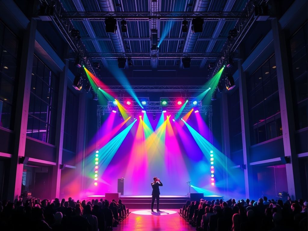Iluminação para shows ao vivo