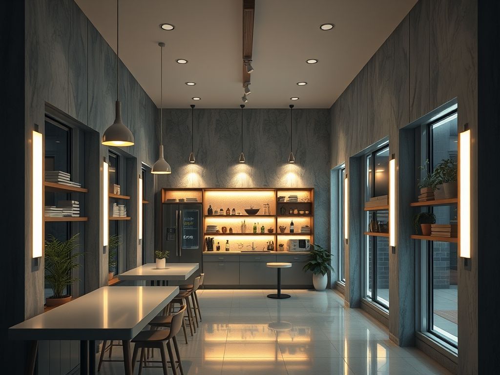 Iluminação para vitrines de joalherias