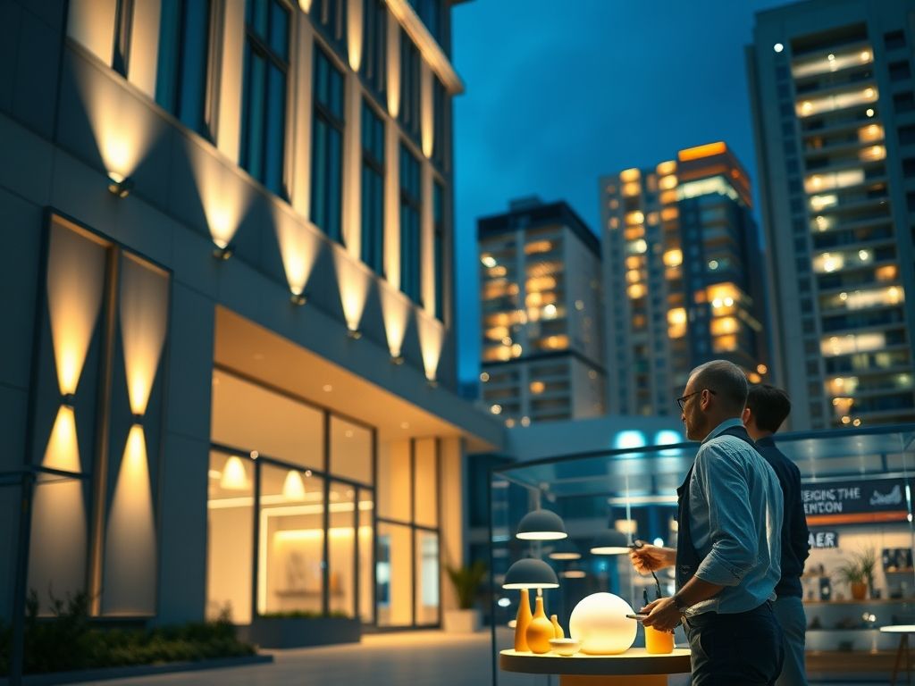Iluminação sustentável com cores de luz adequadas