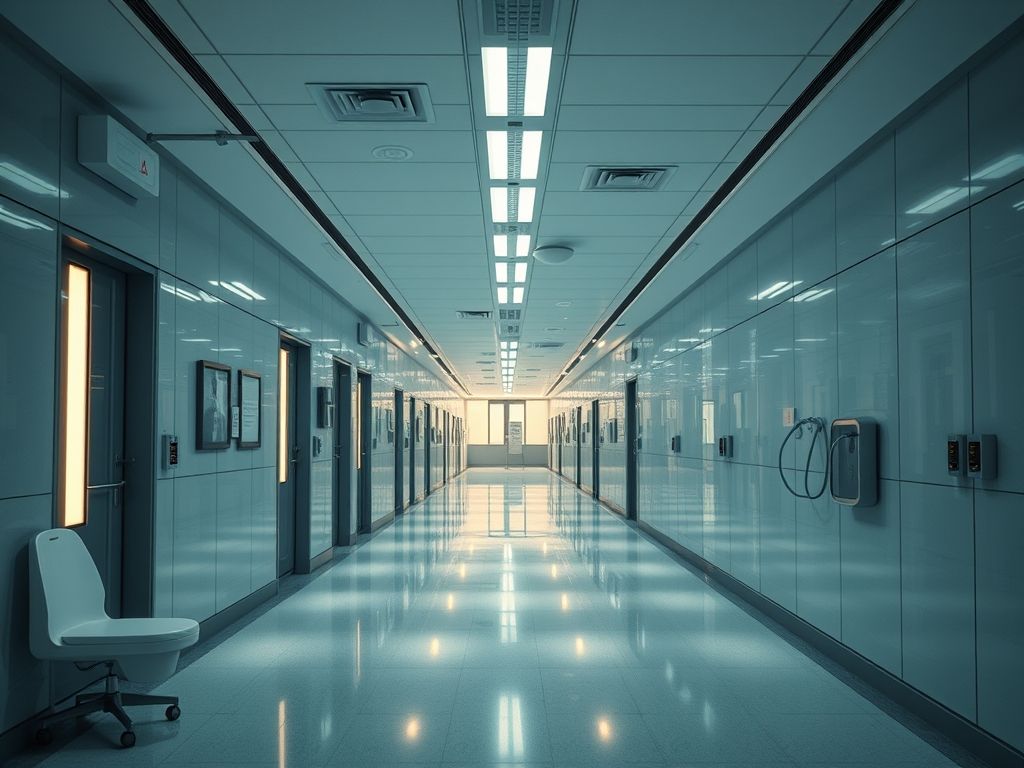 LED antibacteriano para hospitais
