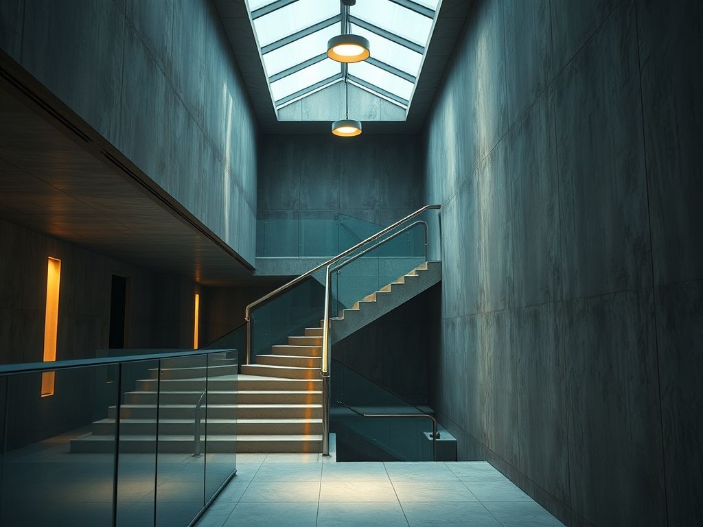 Luminária de balizador para escada