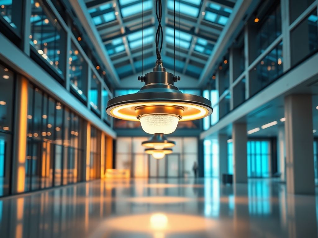 Luminária de design moderno