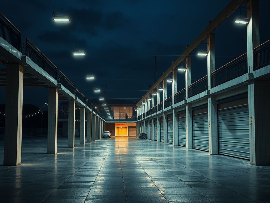 Luminária de garagem LED