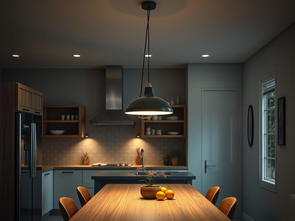 Luminária de pendente para cozinha