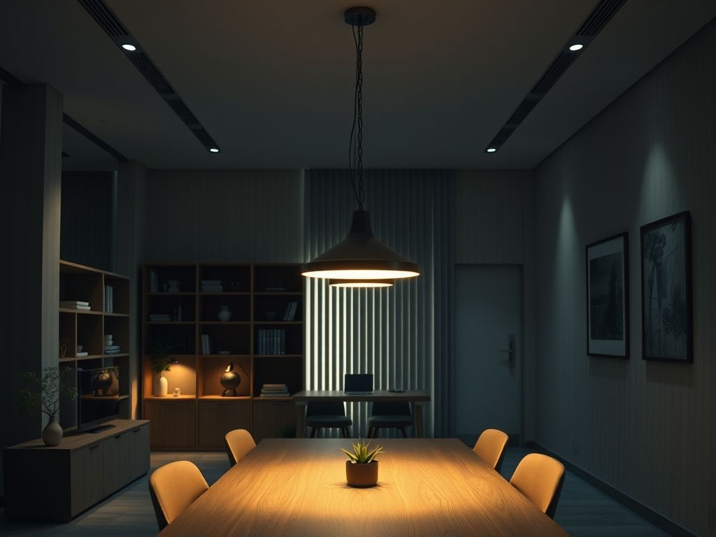 Luminária de pendente para escritório