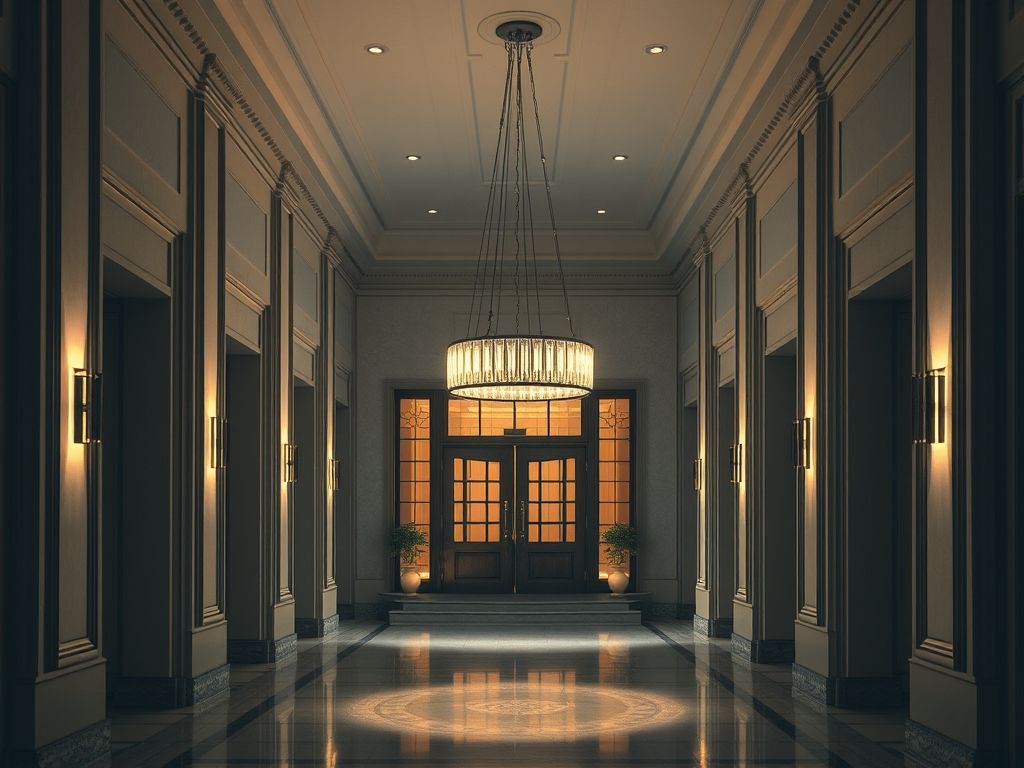 Luminária de pendente para hall de entrada