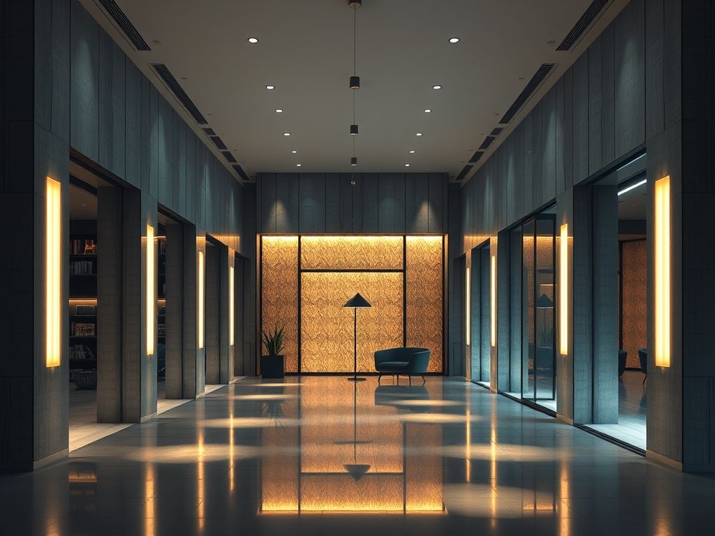 Luminária de piso com design diferenciado