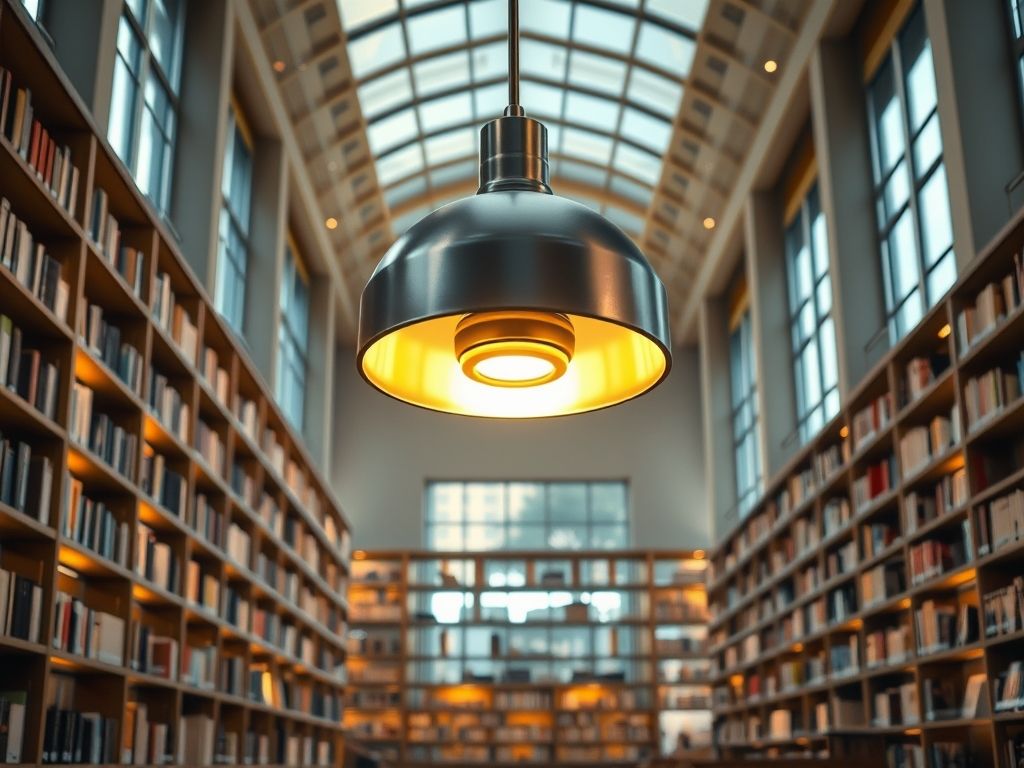 Luminária ideal para biblioteca