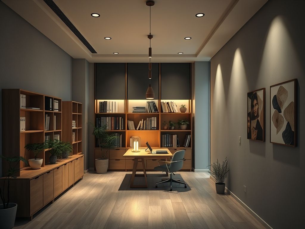 Luminária ideal para escritório pequeno