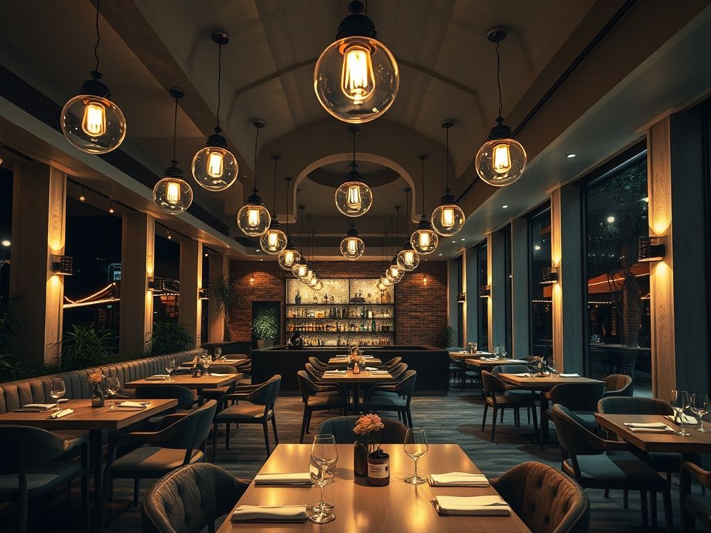 Luminária ideal para restaurante