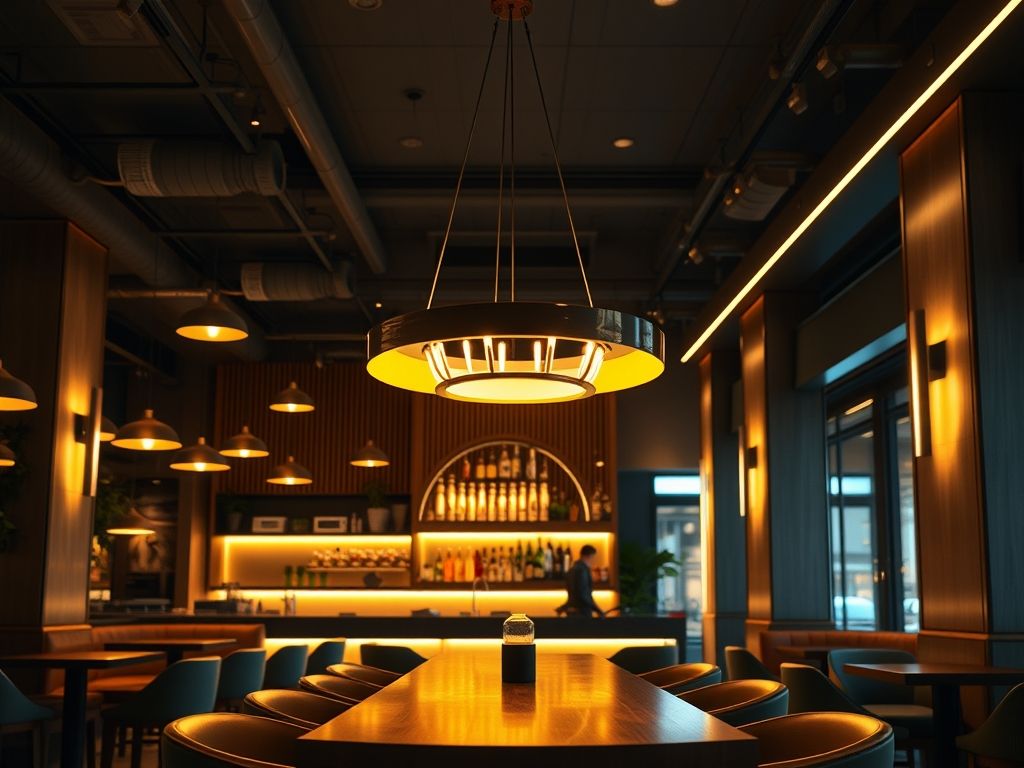 Luminária para bares e cafés