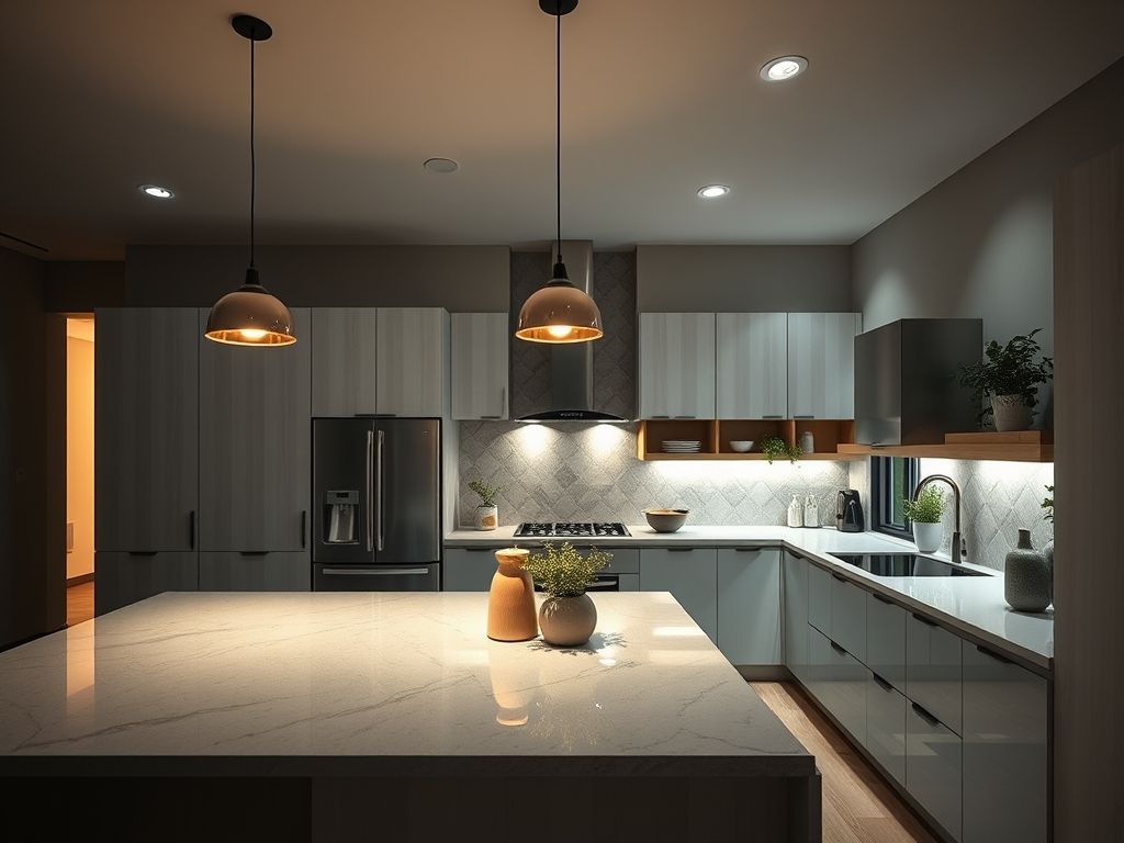 Luminária para cozinha moderna