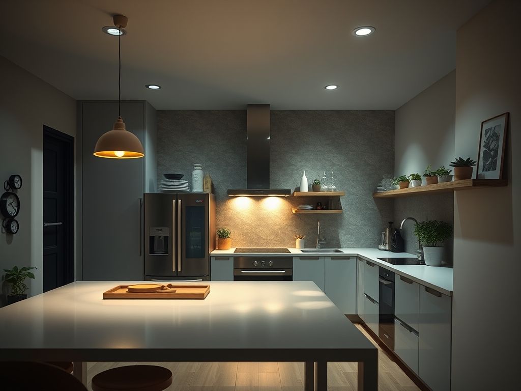 Luminária para cozinha pequena