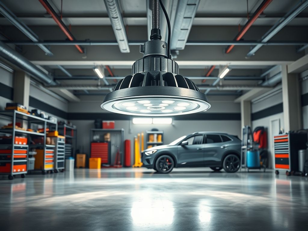 Luminária para garagem