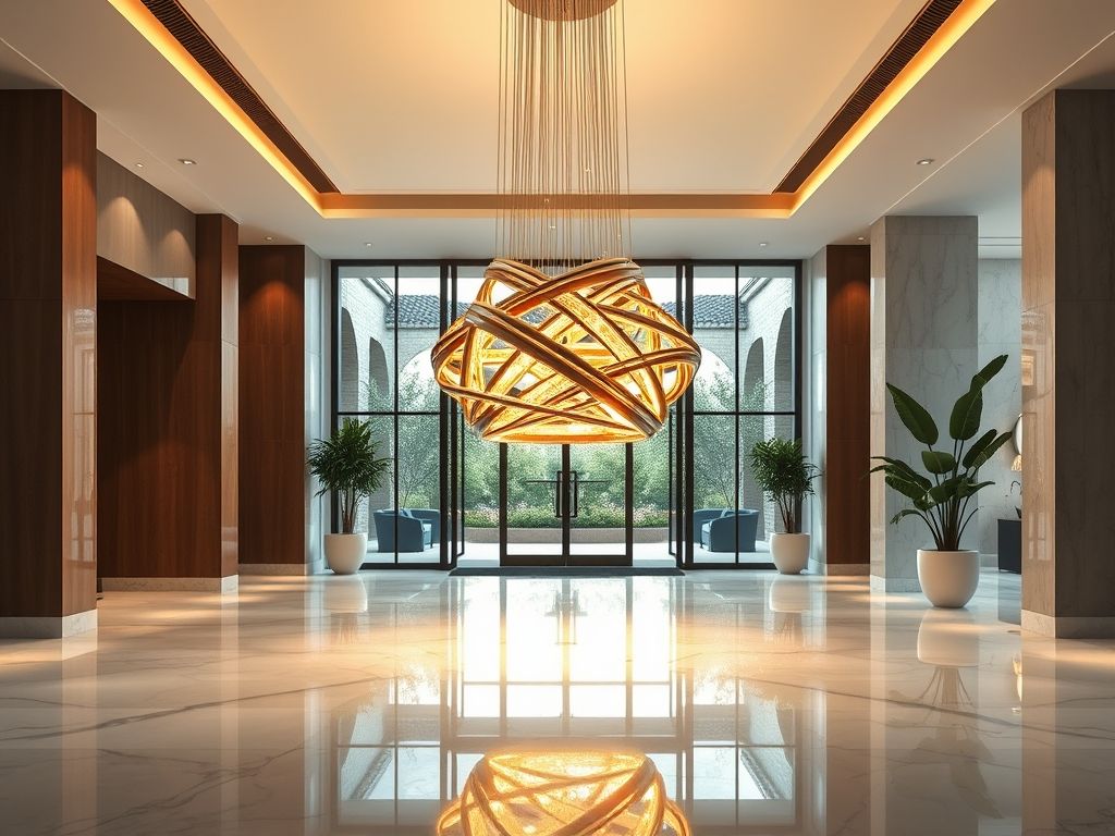 Luminária para hall de entrada