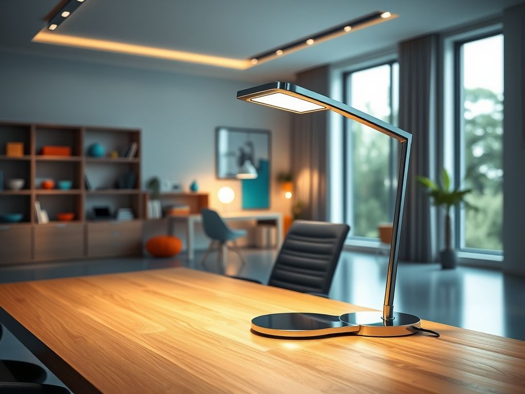 Luminária para home office