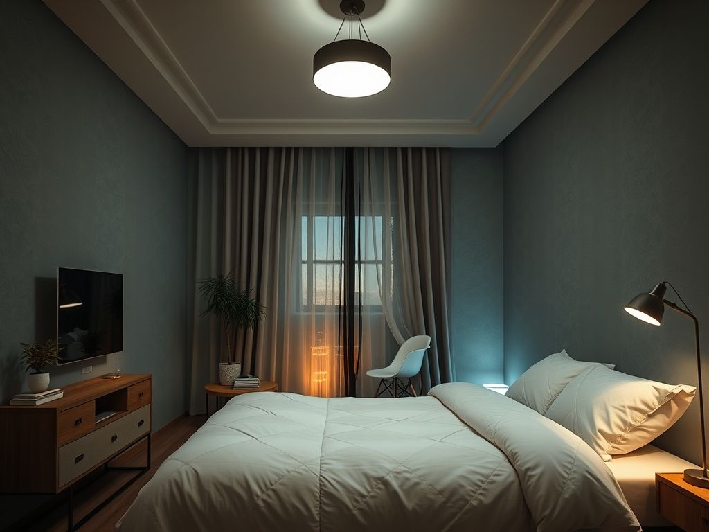 Luminária para quarto de hóspedes