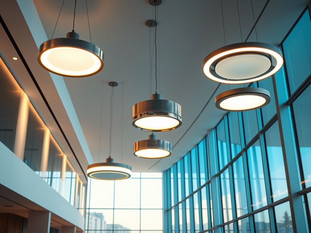 Luminárias de teto modernas: tendências 2025