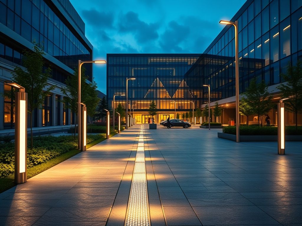 Luminárias LED para áreas externas