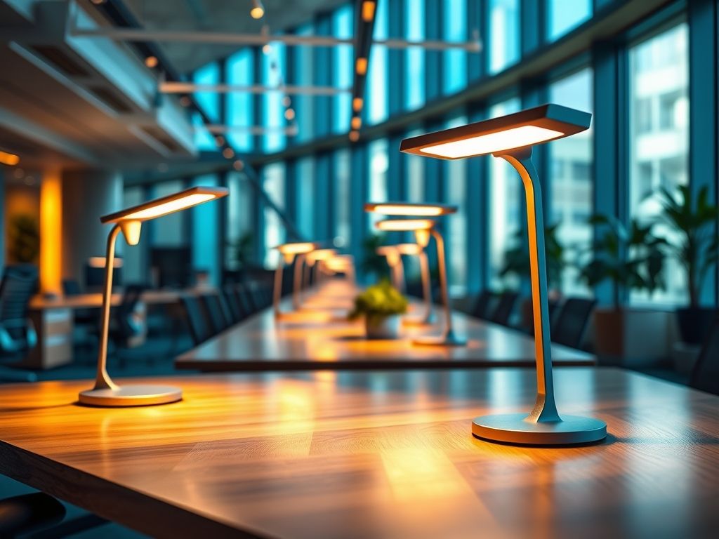 Luminárias LED para escritório